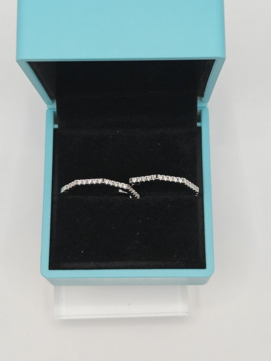 Jewelry - Moissanite Sterling Silver Cubic Zirconia Curved Hoop Earrings